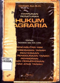 Himpunan Peraturan Hukum Agraria