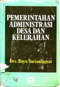 Pemerintaahn Administrasi Desa Dan Kelurahan