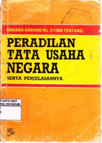 Peradilan tata Usaha Negara
