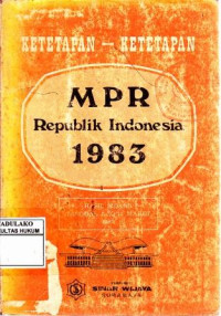 Ketetapan-Ketetapan MPR Republik Indonesia 1983