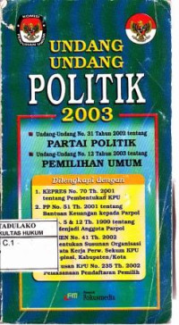 Undang-Undang Politik 2003