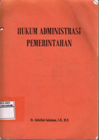 Hukum Administrasi pemerintahan