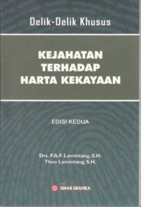 Delik-Delik Khusus Kejahatan Terhadap Harta Kekayaan