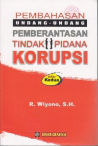 Pembahasan Undang-Undang Pemberantasan Tindak Pidana Korupsi