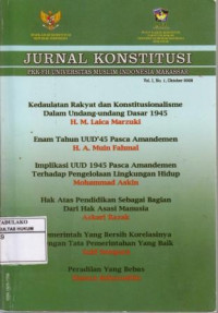 Jurnal Konstitusi