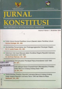 Jurnal Konstitusi