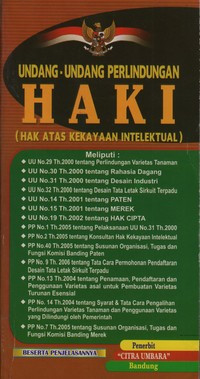 Undang-Undang Perlindungan HAKI (Hak Atas Kekayaan Intelektual)