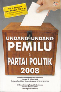 Undang-Undang Pemilu dan Partai Politik 2008