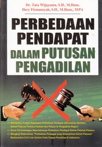 Perbedaan Pendapat Dalam Putusan Pengadilan