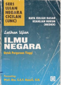 Latihan Ujian Ilmu Negara Untuk Perguruan Tinggi