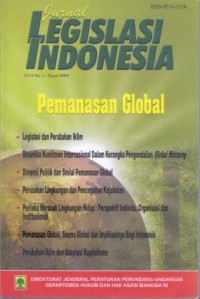 Jurnal Legislasi Indonesia : Indonesia Journal Of Legislation